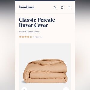 Brooklinen King Percale Duvet set